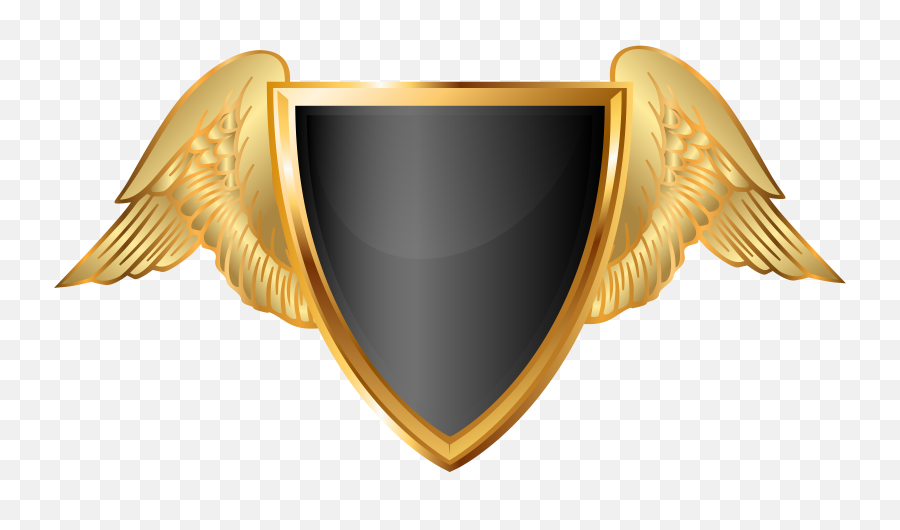 Png Transparent Shield Gold Black - Transparent Background Logo Shield Png,Shield Png