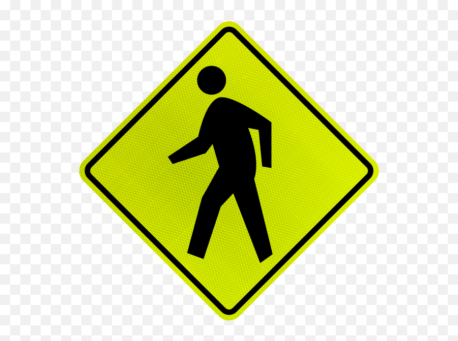 Pedestrian Crossing Sign - Crosswalk Sign Png,Pedestrian Png