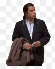Confused Travolta With Optimized - John Travolta Pulp Fiction Meme Gif Png,Confused Transparent