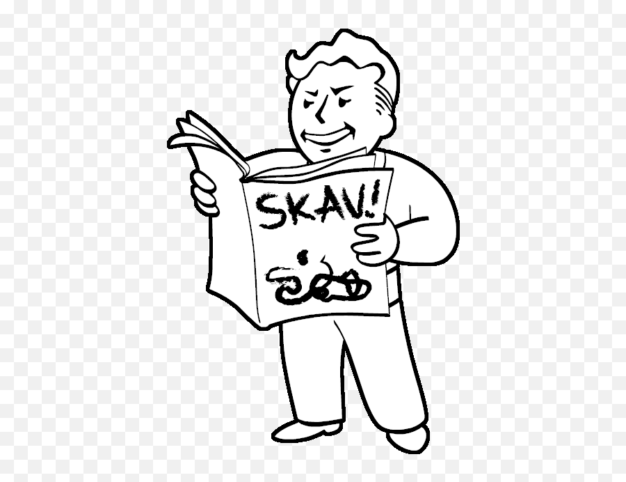 Fallout 4 Vault Boy Png - Boy Lineart Fallout Lineart Happy,Vault Boy Thumbs Up Png