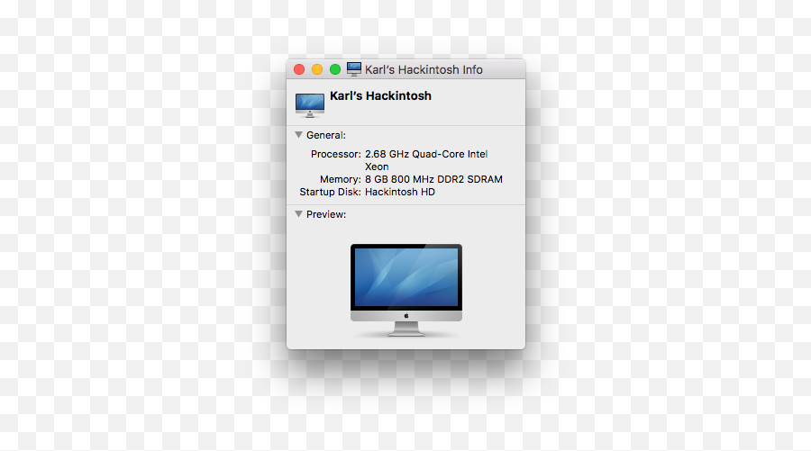 Solved U003e - Mac Pro 51 Smbios But Shows Up As An Imac Hackintosh High Sierra Smbios Png,Change Icon Mac Mountain Lion