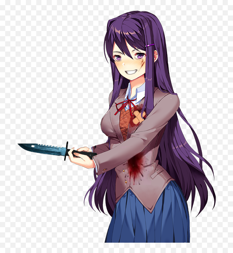 Vengeance Yuri A Better Knife - Yuri Doki Doki Death Png,Cartoon Knife Png