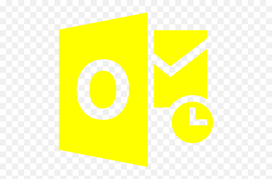Yellow Outlook Icon - Microsoft Outlook Logo Png,Outlook Yellow Icon