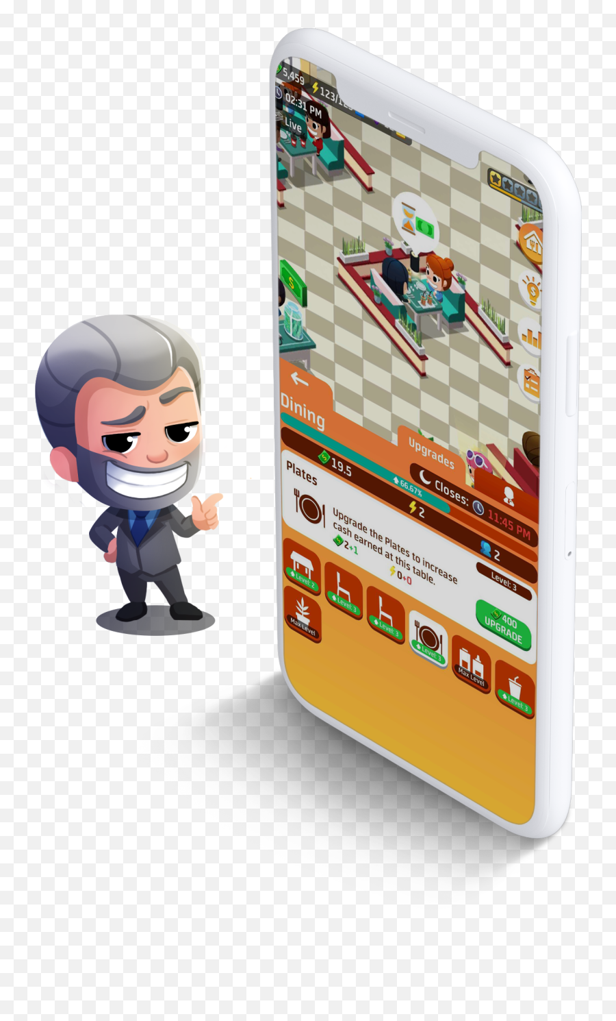 Idle Restaurant Tycoon - Smartphone Png,Tycoon Icon