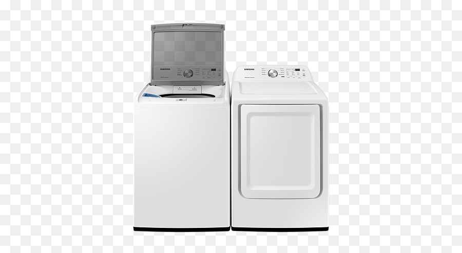 Samsung 27 Inch 72 Cu Ft Electric Dryer With Sensor Dry In White Dve45t3200w - Washing Machine Png,The Purse With A Smiley Face Icon For Samsung Dryers