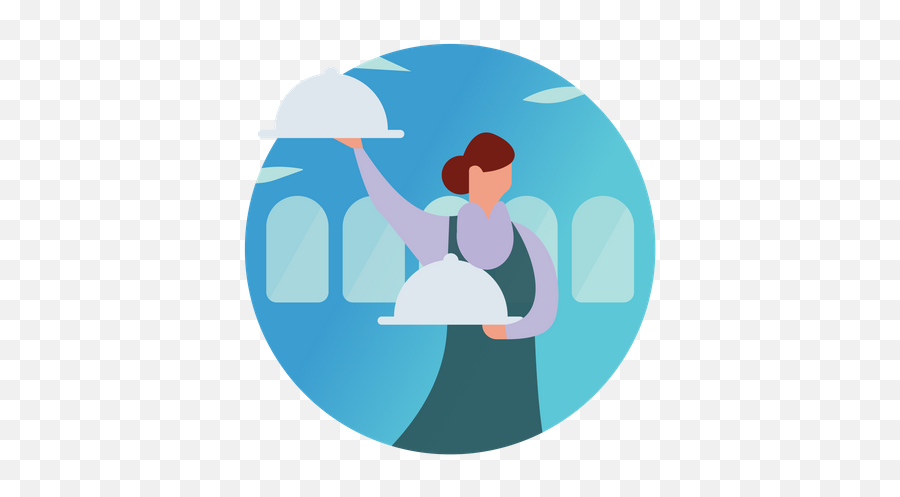 Waitress Icon - Download In Isometric Style Leisure Png,Uber Icon Vector