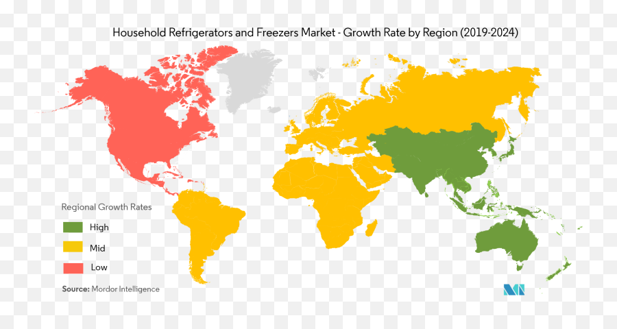 Household Refrigerators And Freezers Market Growth Trends - Biodegradable Packaging Market Png,Electrolux Icon Fridge Freezer