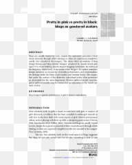 Pretty In Pink Vs Black Blogs As Gendered - Actheming Semiotic Advertising Spotting png