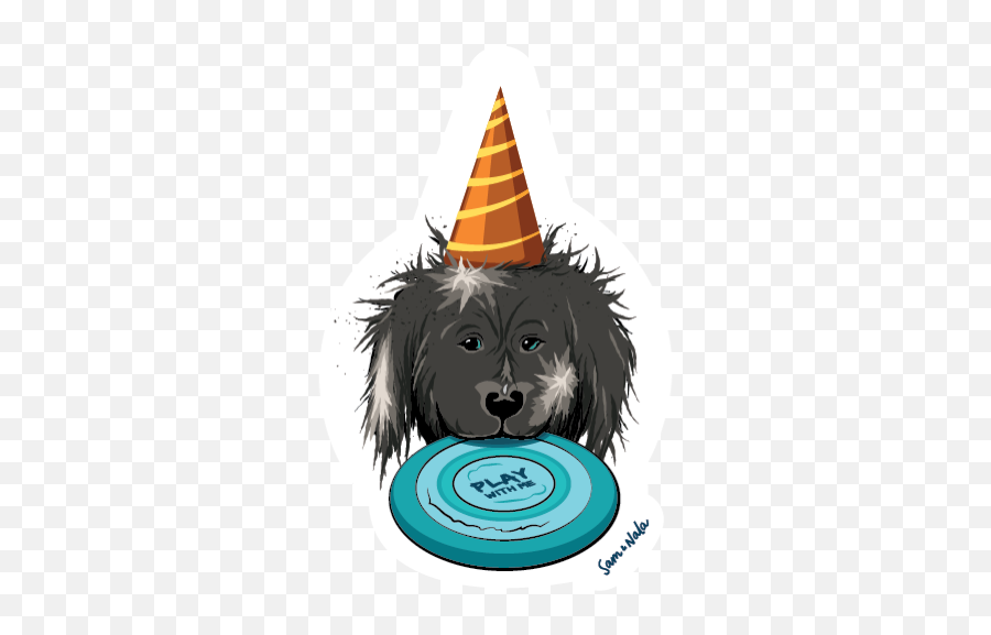 Disc Buddy Vinyl Sticker - Birthday Png,Dog Buddy Icon