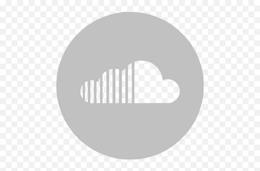 Silver Soundcloud 4 Icon - Black Soundcloud Logo Png,Soundcloud Icon Transparent