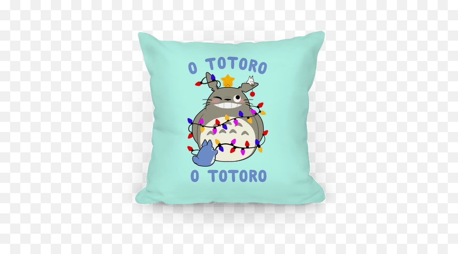 O Totoro Pillows Lookhuman - Cushion Png,Totoro Png