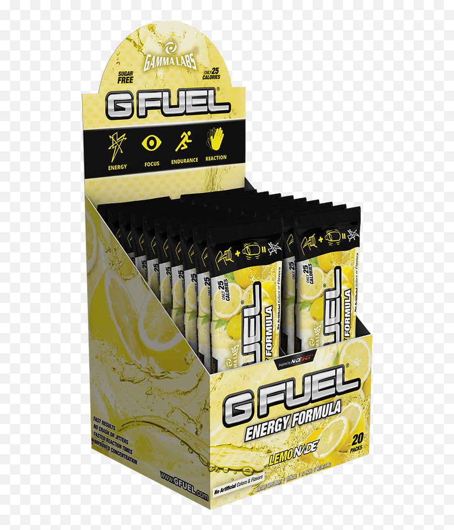 Download Lemonade Box - 20 Packs G Fuel Lemonade Tub 40 G Fuel Png,Tub Png