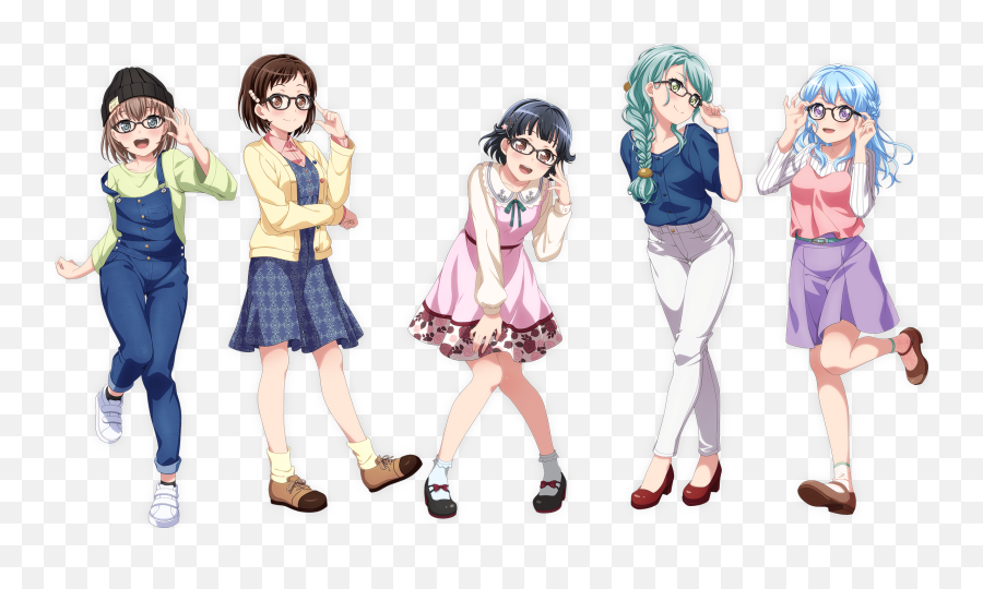 Anime Glasses Png - Jins Bandori,Anime Glasses Png
