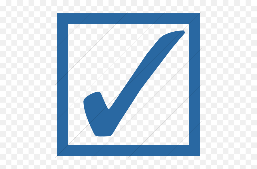 Iconsetc Simple Blue Classica Ballot Box With Check Icon - Blue Ballot Box With Check Png,Ballot Box Png