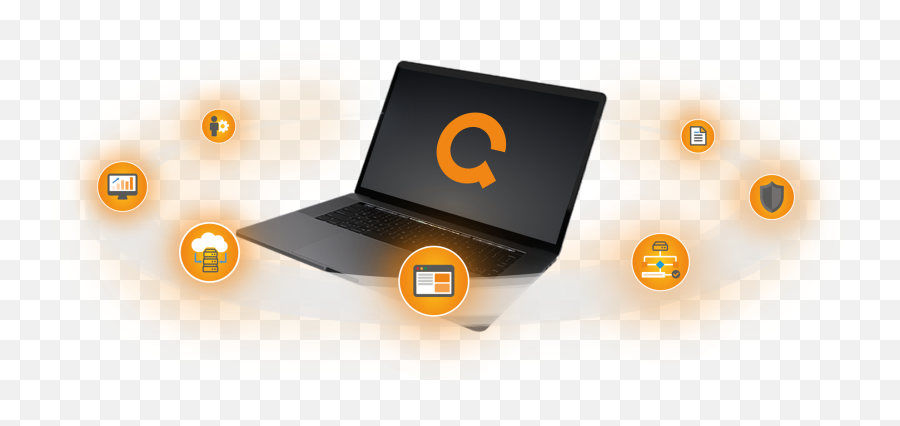 Qvestcloud - The Multicloud Management Platform For Media Laptop 3d Png,Cloud Frame Png