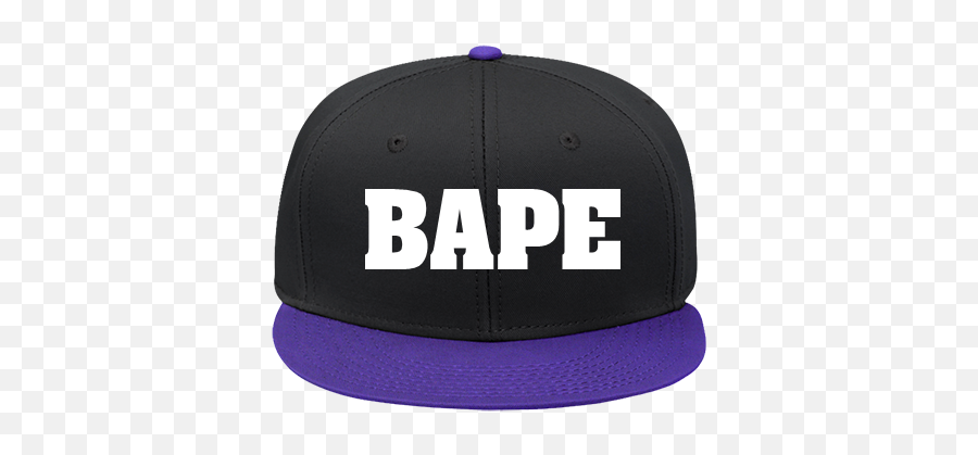 Bape Snap Back Flat Bill Hat - Fingerboard Stickers Png,Bape Logo Png
