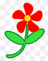 Red Flower Cute Svg Clip Arts Download - Download Art Apple png