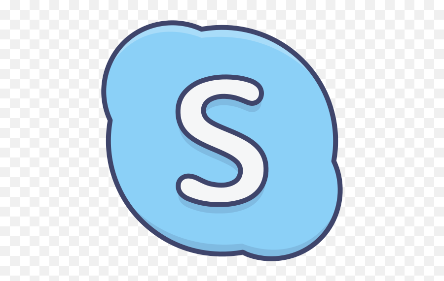 Skype Logo Social Media Free Icon Of - Clip Art Png,Skype Logo Png