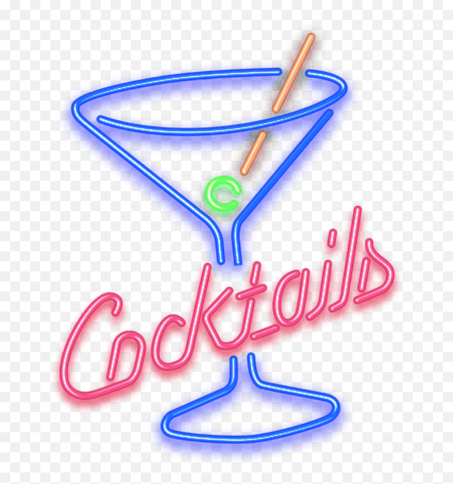 Neon Letters Png - Neon Star Transparent Png Transparent Neon Cocktail Glass Png,Cocktail Png