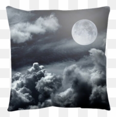 Night Sky With Moon And Clouds Floor Pillow U2022 Pixers - We live to change Cushion png