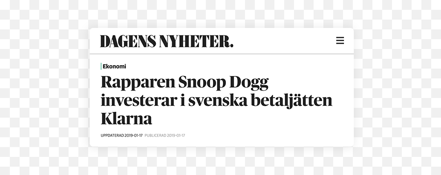 Klarna U2013 Get Smoooth U2014 Clara Uddman - Screenshot Png,Snoop Dog Png