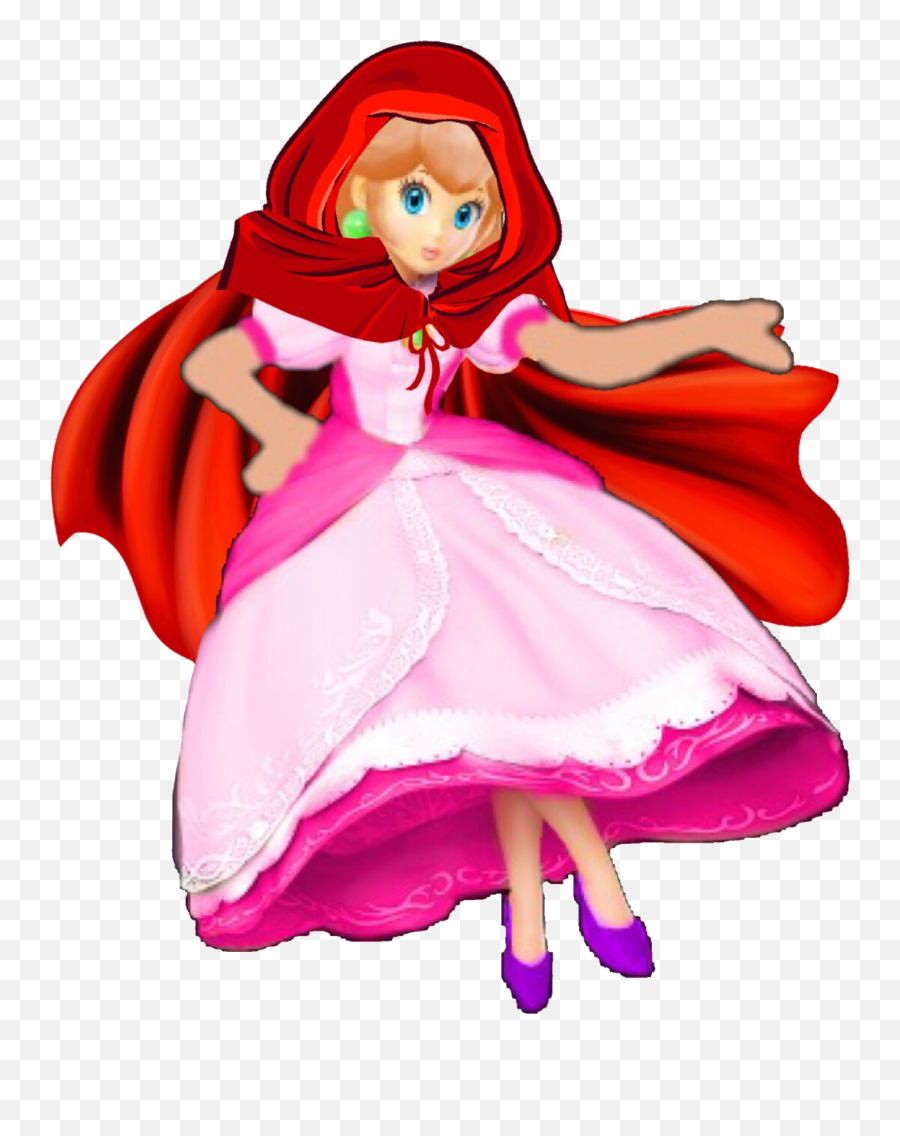 Download Hd The Little Red Riding Princess Toadstool - Little Red Riding Princess Png,Princess Peach Transparent