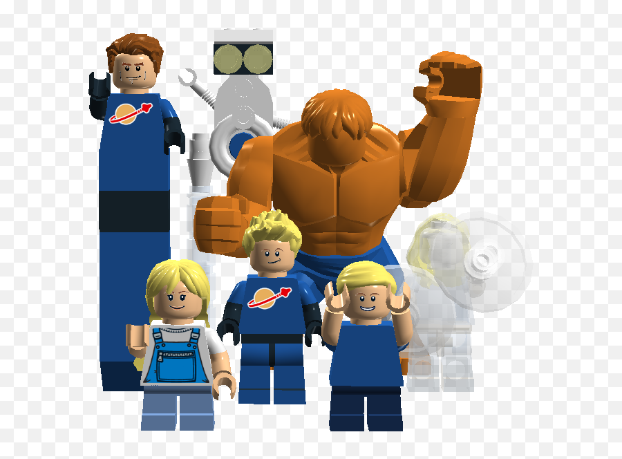 Download Hd 1 - Lego Fantastic Four Transparent Png Image Cartoon,Fantastic Four Logo Png