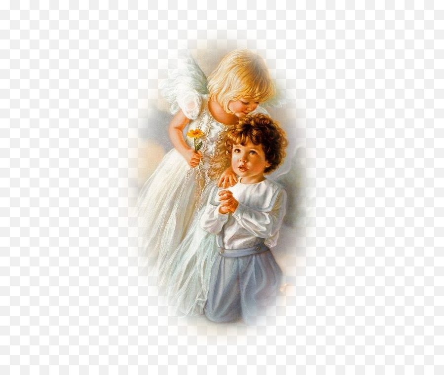 Download Heaven Love Christ Angel Of Kisses Jesus Hq Png - Angel Boy And Girl,Angel Png