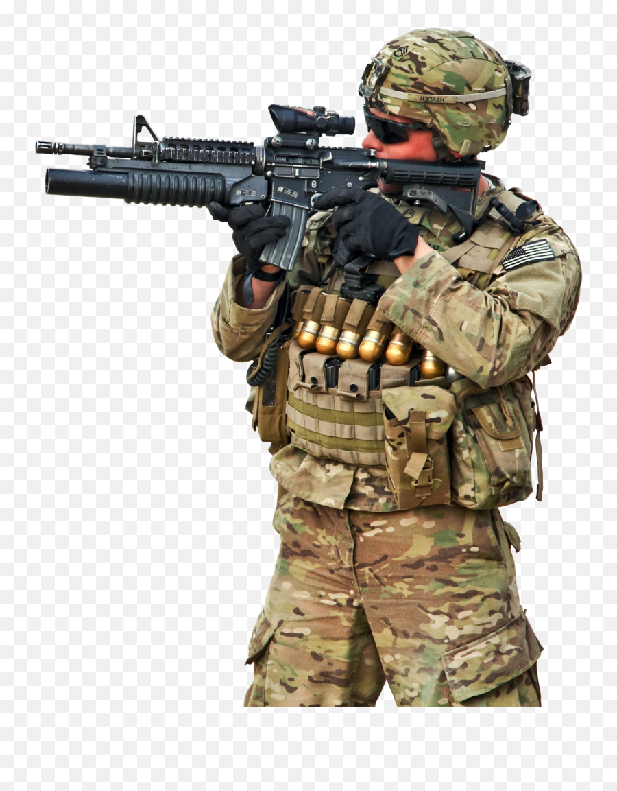 Military Man Png Transparent Image With Gun