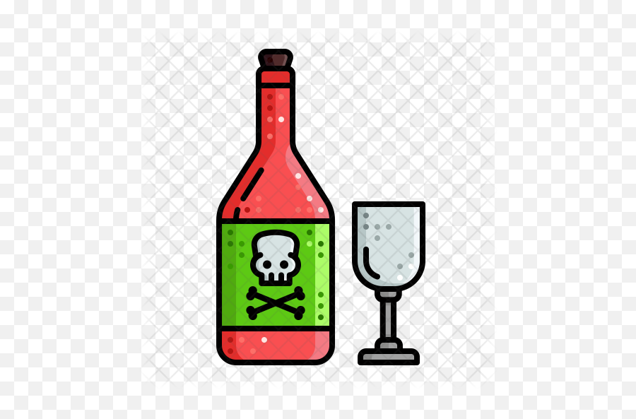 Alcohol Icon - Bottle Of Poison Alcohol Png,Alcohol Bottle Png
