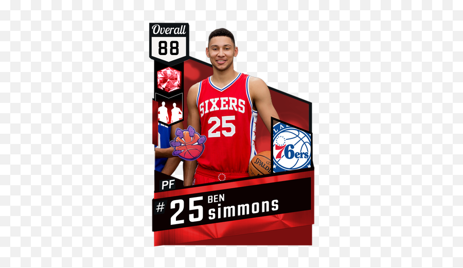 Ben Simmons - Nba 2k17 Custom Card 2kmtcentral Anthony Davis Nba 2k17 Png,Ben Simmons Png