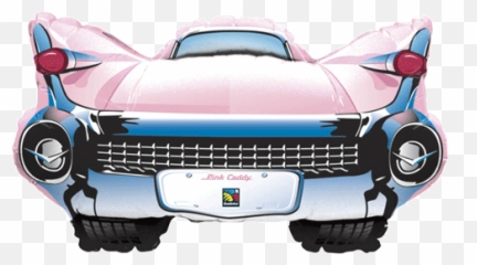 Pink Cadillac Transparent Png Clipart - Pink Cadillac Back Png,Cadillac Png