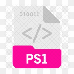 Ps1 File Icon Of Flat Style - Sign png