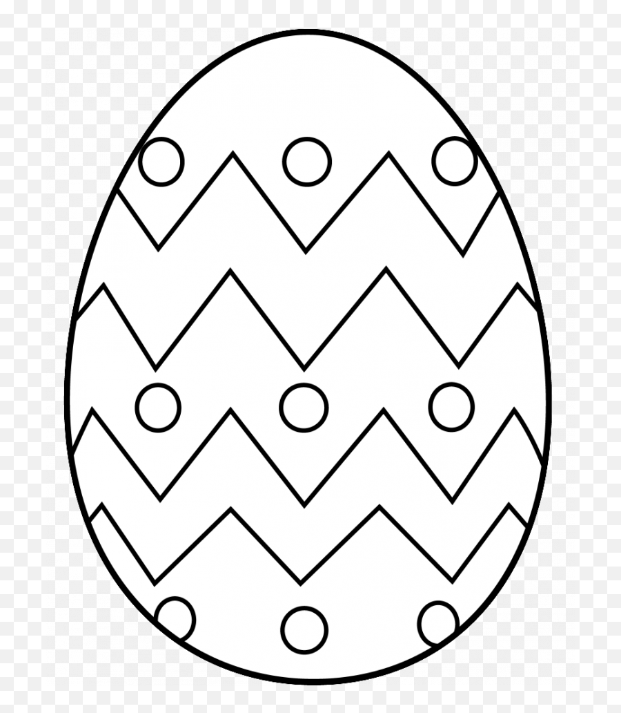 Download Easter Clipart Black - Easter Eggs Colouring Ins Png,Easter Clipart Transparent