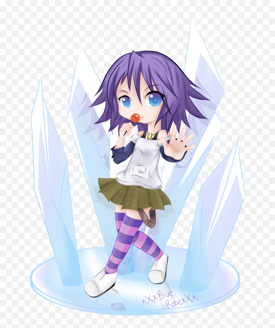 Rosario Vampire Mizore Chibi Png