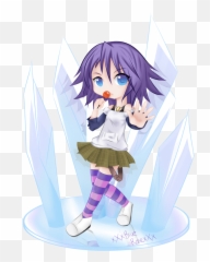 Rosario Vampire Mizore Chibi Png