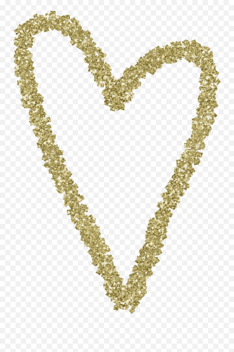 Gold Glitter Heart 7 - Sparkle Gold Glitter Heart Png,Glitter Border Png