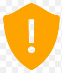 Orange Warning Shield Icon - Free orange icons Shield Icon Png