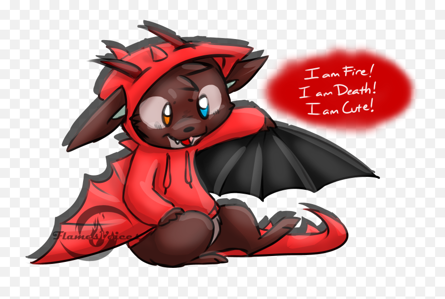 Smaug Png - Flamesvoices I Am Fire I Am Death I Am Cute Png Am Death Cute,Smaug Png