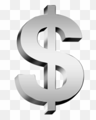 Silver Dollar Sign Png Image For Free Download - Transparent