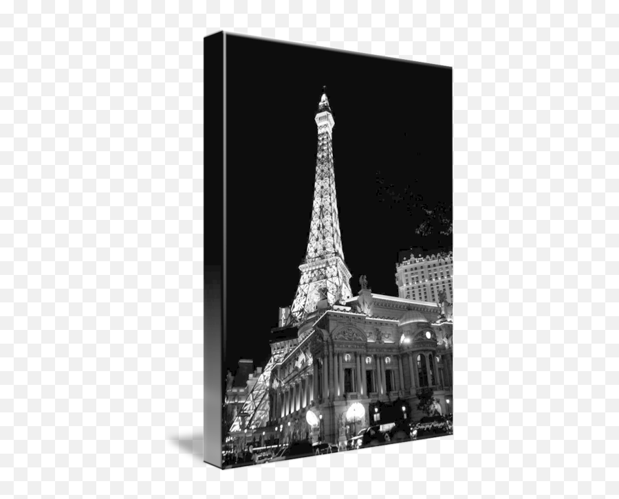 Eiffel Tower Black And White Night View By Sanjay Nayar - Paris Hotel And Casino Png,Eiffel Tower Transparent Background