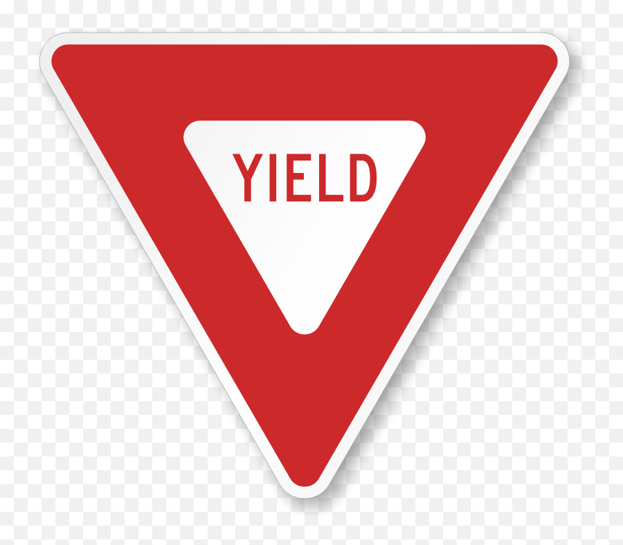Yield Sign - Yield Sign Icon Png,Yield Sign Png