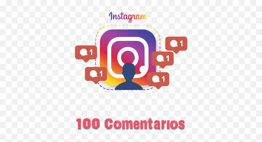 Instagram 100 Comentarios Hombres - Graphic Design Png,Instragram Logo