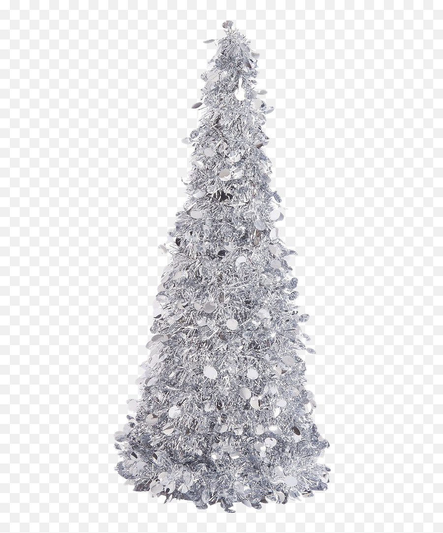 Silver Tinsel Png File - Silver Tinsel Christmas Tree,Tinsel Png