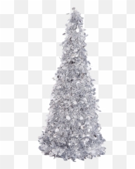 Silver Tinsel Png File - Silver Tinsel Christmas Tree,Tinsel Png