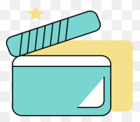 Clapperboard Filming Colored - Transparent PNG u0026 SVG vector file Board Logo Colorful