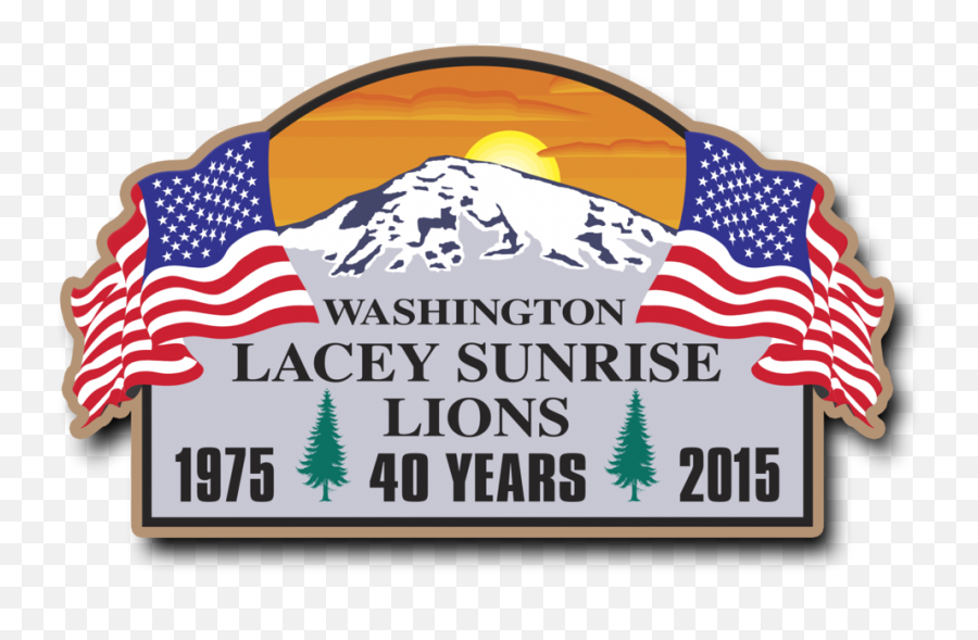 Download Lacey Lions Lapel Pin - Us Flag Png Image With No American,U.s. Flag Png