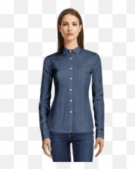 Navy Blue Micropattern Peter Pan No - Iron Cotton Shirt With Pocket Dress Shirt Png,Peter Pan Silhouette Png