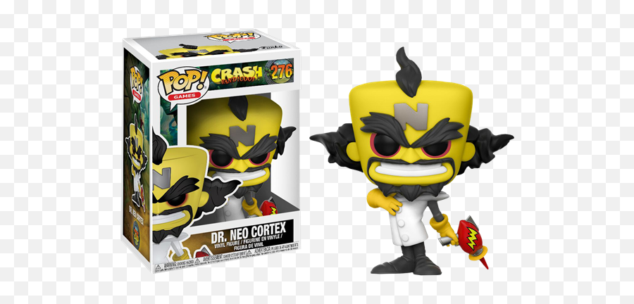 Crash Bandicoot Dr Neo Cortex Pop - Cortex Funko Pop Png,Crash Bandicoot Logo Png