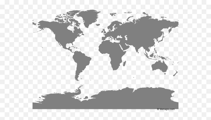 Vector Maps Of The World Free - World Map Vector With Antarctica Png,Earth Map Png